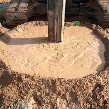 陕西膨润土聚合物化学泥浆粉-旋挖钻机专用-