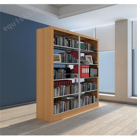 图书馆专用书架 阅览室专用书架 钢木书架 河北鼎信