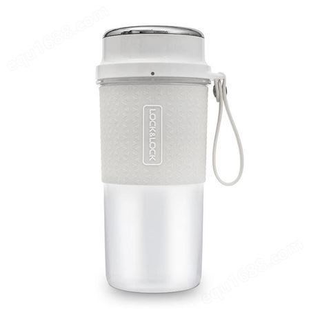 乐扣乐扣（LOCKLOCK）便携式果汁杯充电迷你榨汁机果汁机料理机随行杯 白色 EJJ322WHT