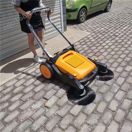 扫地车双滚刷扫路机工业扫地机手推电动扫地车小型易转弯扫路机