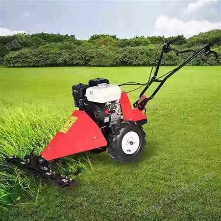 农场杂草自走式剪草机 手推式小型割草机  汽油动力剪草机