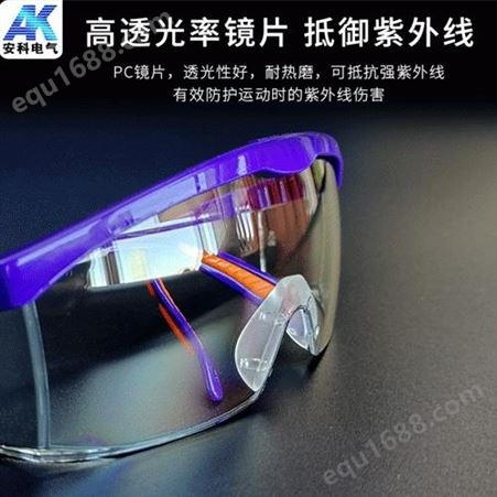 防护眼镜全透明透气防冲击高清护目镜骑行眼镜