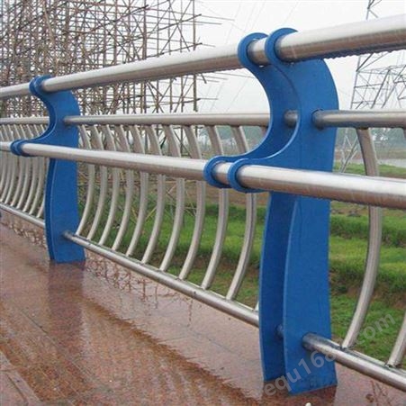桥梁护栏 景观隔离防护栏杆 河道304不锈钢复合管桥梁防撞栏杆