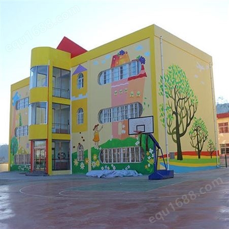 幼儿园彩绘 幼儿园墙体彩绘 湖南墙体壁画 长沙光盛装饰