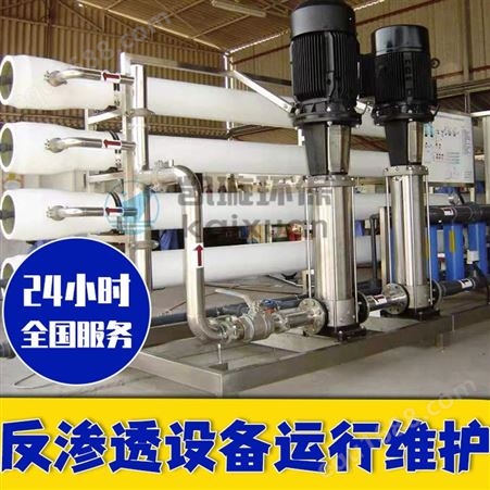 单级纯净水设备 反渗透水处理设备保养运行维护 日常运维 凯璇环保