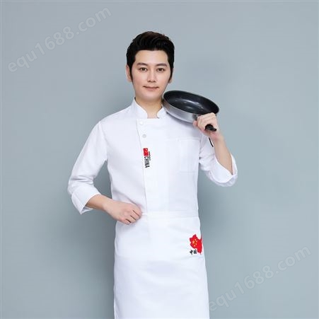 金昌酒泉厨师服 餐厅食堂厨师服 设计定制印logo