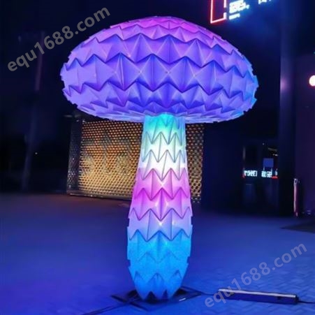 发光蘑菇树 蝶恋花定制 室内外大型LED互动美陈装置