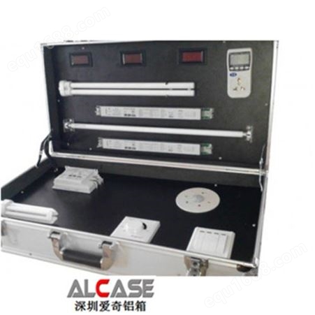 爱奇黑色铝箱航空箱 LED展示箱 led灯具测试箱