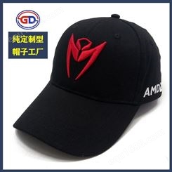 帽子定制厂家 立体刺绣logo棒球帽 夏季纯棉遮阳鸭舌帽