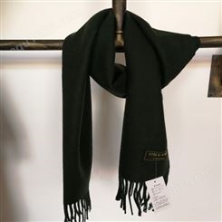 围巾优质厂家 墨绿色围巾 围巾可定制 花色齐全