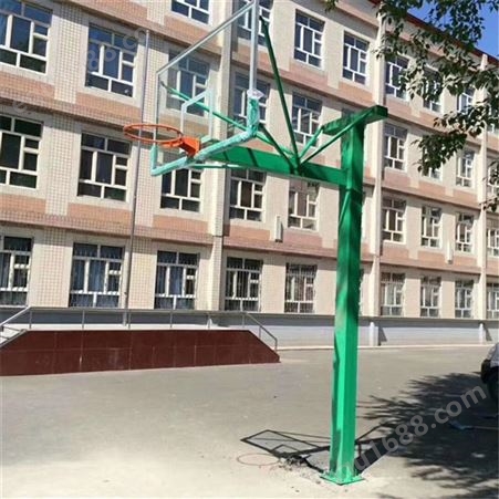 独臂220钢管地埋式篮球架 学校 规格齐全 支持定制