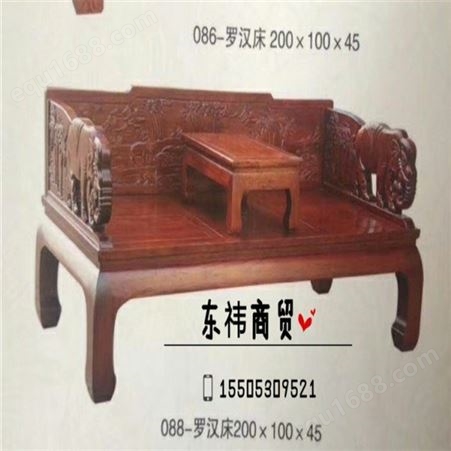 批发售卖 双人榆木床 1.8米双人床 规格齐全