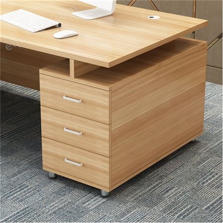 简约现公室桌椅组合 经理职员办公桌椅套装 实木办公桌办公家具班台桌定制