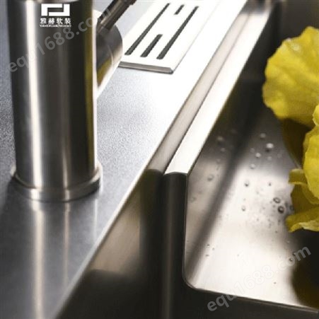 不锈钢厨台橱柜 南京定制橱柜厂家雅赫软装 现代风格式厨房