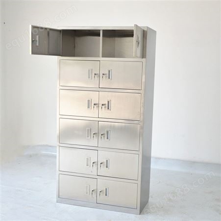不锈钢平顶衣柜 不锈钢车间工具存放柜厂家提供设计方案